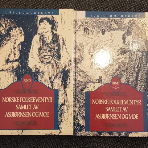 Flotte Eventyrbøker - Asbjørnsen & Moe og H.C Andersen - 2 bøker av hver.