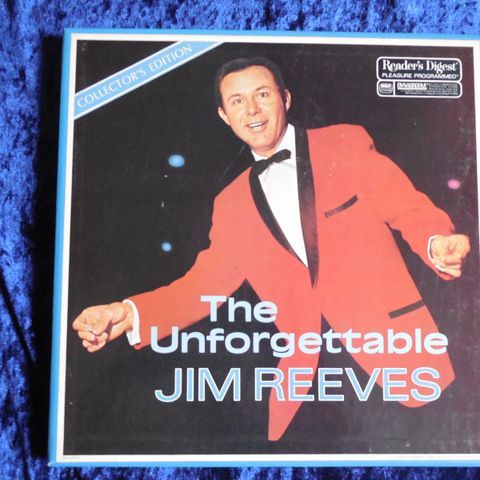 JIM REEVES - THE UNFORGETTABLE JIM REEVES - BOKS MED 60 SANGER - JOHNNYROCK