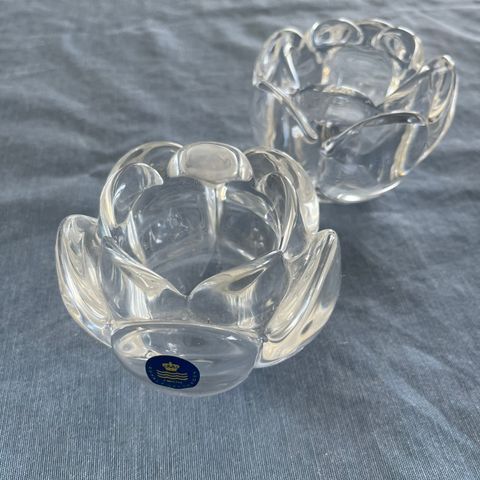 Royal Copenhagen Crystal Votive Lotus By Torben Jørgensen