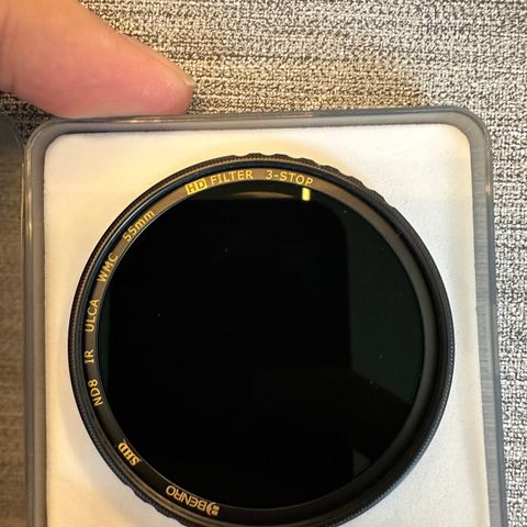 Benro ND-filter ND8 Slim HD IR-Cut 55mm (3 trinn) SONY FE