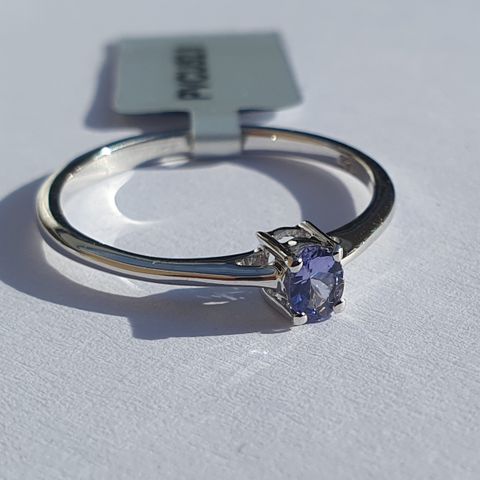 Tanzanitt Tanzanite Ring Sølv 925 Silver Str.57