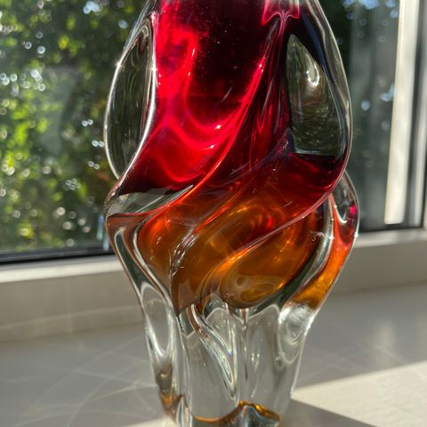 Josef Hospodska kunstglass vase