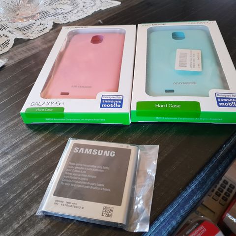 Samsung S4 batteri og deksel