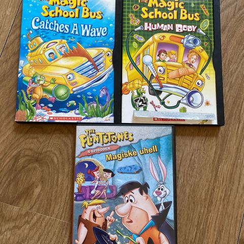 3 dvd-er til barn. På engelsk. ENGLISH.