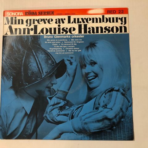 ANN LOUISE HANSON / MIN GREVE AV LUXENBURG - VINYL LP