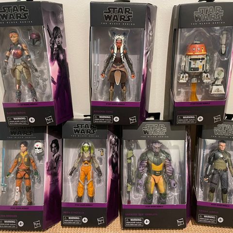 Star Wars Black series Rebels lot