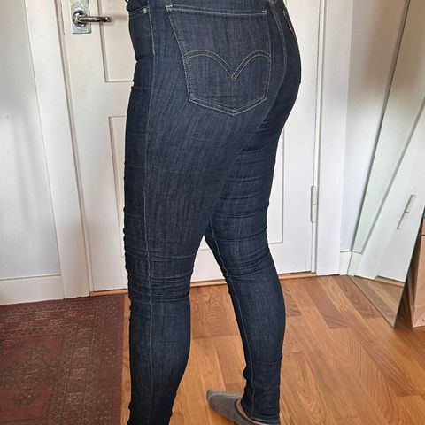 Mørke blå Levis Mile High Super Skinny