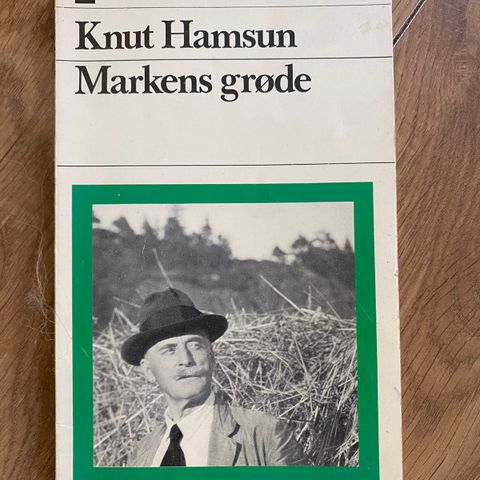 KNUT HAMSUN. Markens grøde. Gammel bok. 1974.