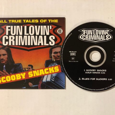 FUN LOVIN' CRIMINALS / SCOOBY SNACKS - CD SINGLE