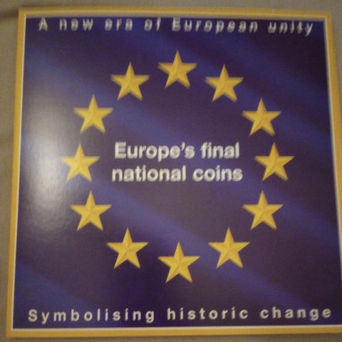 Europe's final national coins folder NY PRIS