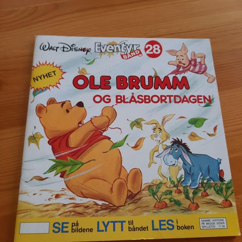 Ole Brumm og blåsbortdagen - Eventyrbånd ( Kun hefte) - 1988