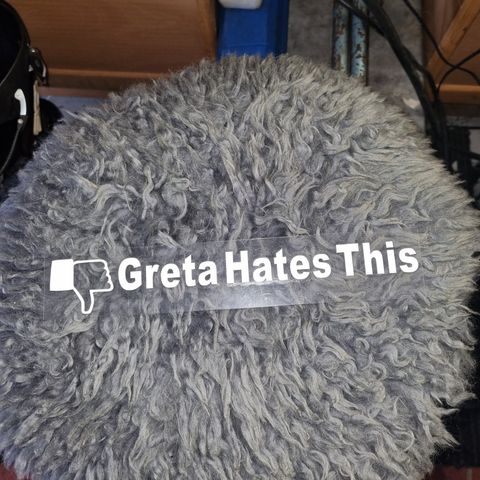 Greta hates this klistermerke