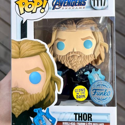 Funko Pop! Thor (w/ Mjolnir | Glow) | Marvel | Avengers: Endgame (1117)