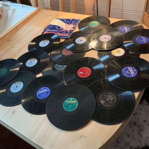gamle grammofonplater