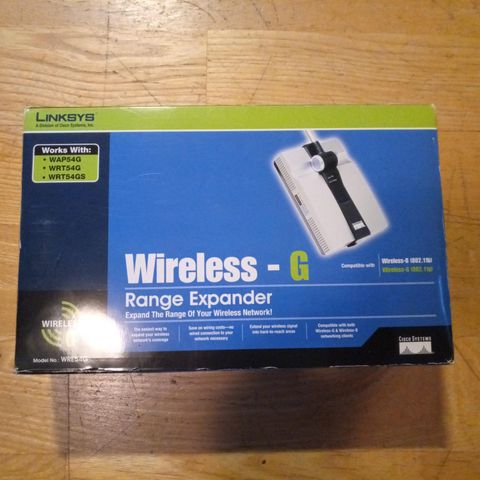 LINKSYS by CISCO WiFi Range Extender WRE54G v.3 EU + Gratis: WiFi Finder USB