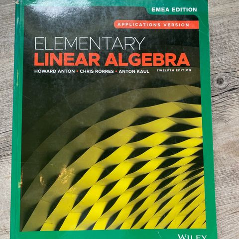 elementary linear algebra