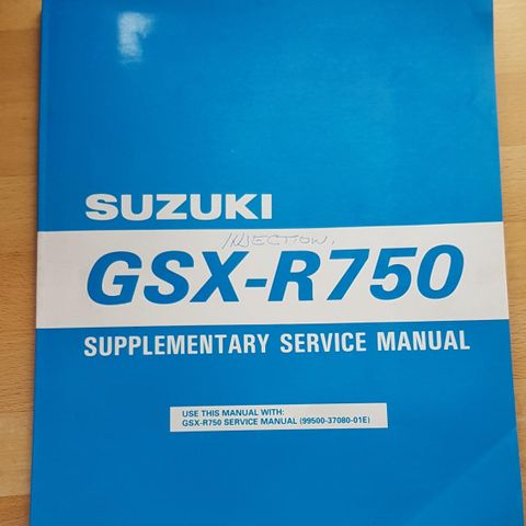 Suzuki GSX-R 750 verkstebok.