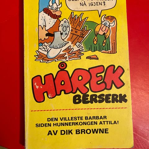 ELDRE HÅREK TEGNESERIEBOK.