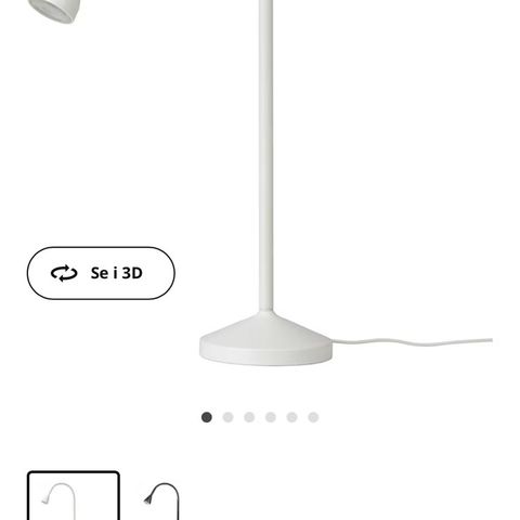 Led arbeidslampe fra IKEA