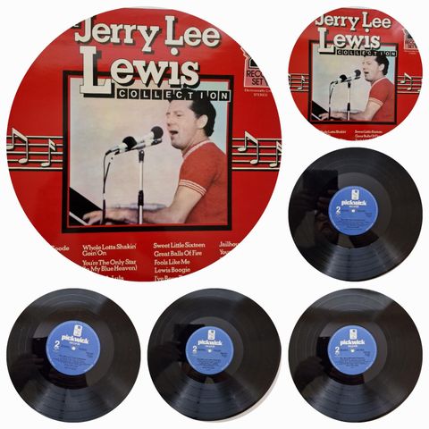 THE JERRY LEE LEWIS COLLECTION 1974 - VINTAGE/RETRO LP-VINYL DOBBEL (ALBUM)