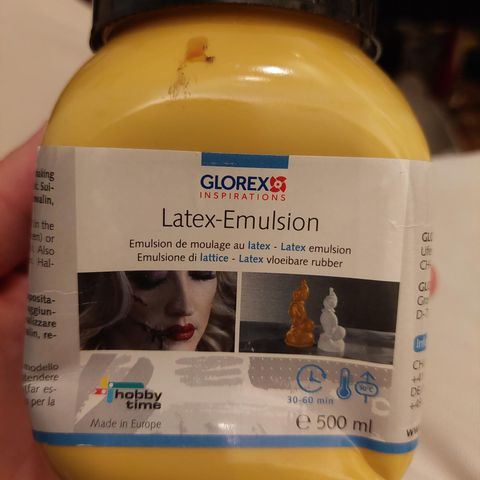 Latex Emulsion til å lage former, sår osv (NY)
