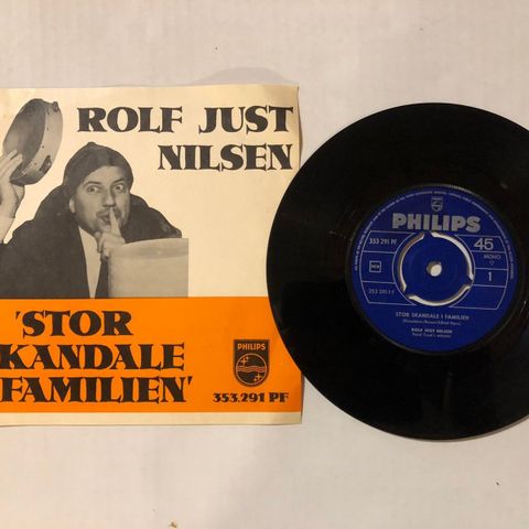 ROLF JUST NILSEN / STOR SKANDALE I FAMILIEN - 7" VINYL SINGLE