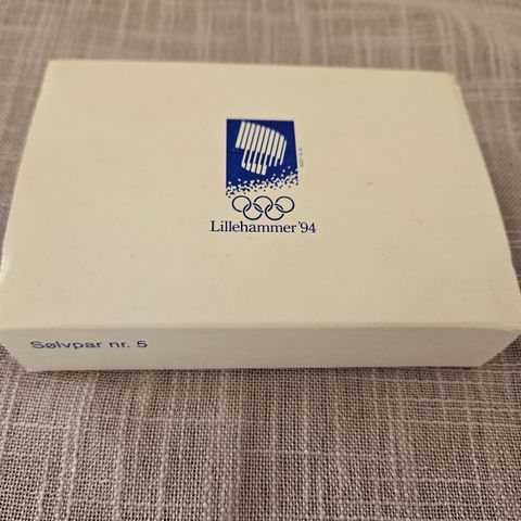 OL Lillehammer 1994 Sølvmynter Sølvpar nr. 5 - vintage