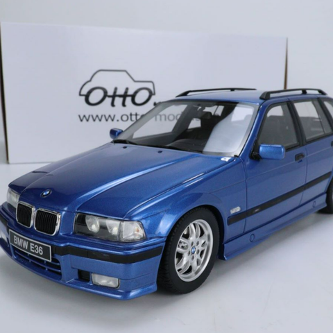 BMW E36 Touring 328I M-1997 Estoril Blue OttO-Mobile Limited Edition Skala 1:18
