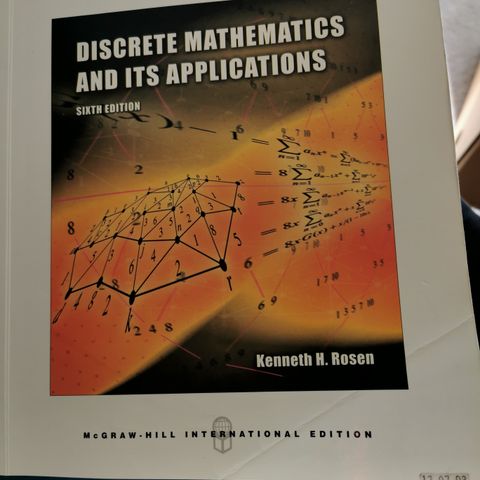 Discrete mathematics and its applications