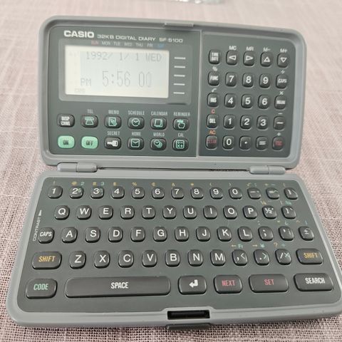 Vintage Casio SF-5100 Digital Diary