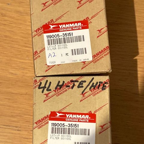 Yanmar oljefilter 119005-35151 / 119005-35100 / 119005-35170