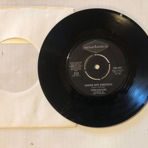 SVEN INGVARS / UNDER DITT PARASOLL / MINNS DU BJÖRKEN - 7" VINYL SINGLE