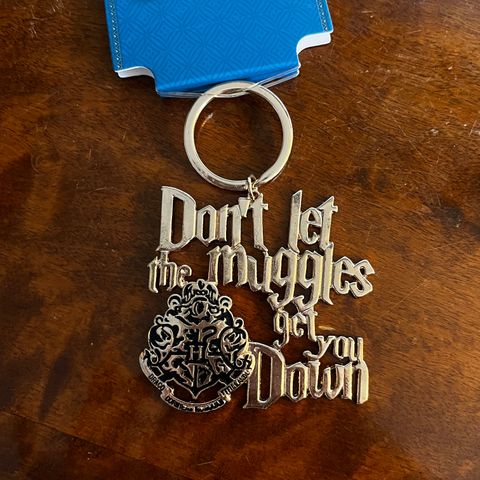 «Don’t let the muggles Get you down» Harry Potter nøkkelring, ny/ubrukt