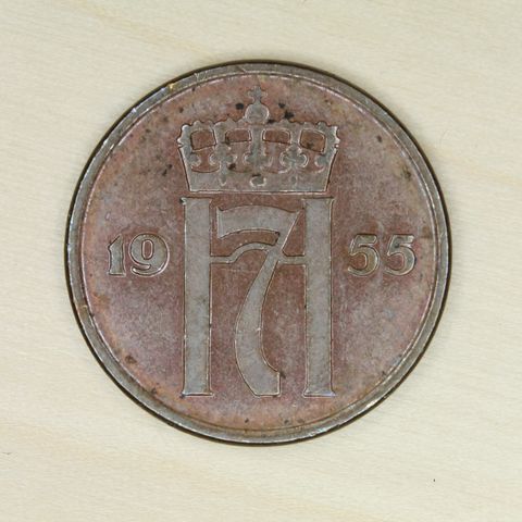 2 øre 1955 Norge   (1090)