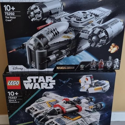 Lego Star Wars 75357 Ghost & Phantom II + 75292  The Razor Crest