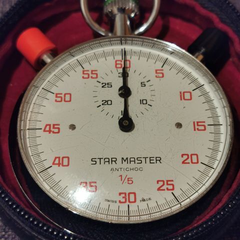 Stoppeklokke Star Master, Swiss Made