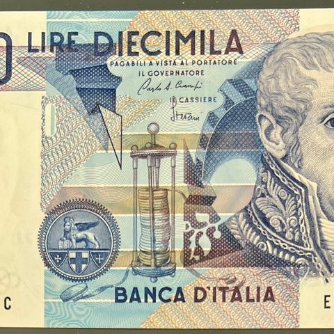 ITALIA. 10 000 LIRE P-112a.2.  kvalitet 0