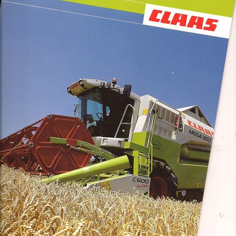 CLAAS skurtreskerbrosjyre