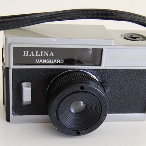 Sjelden Vintage Halina Vanguard 126 film kamera *LES for deler,pynt