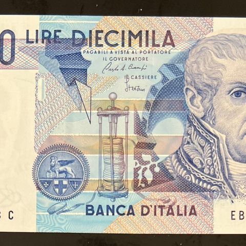 ITALIA. 10 000 LIRE   1984.  P-112a.2.   UNC.  BILLIG