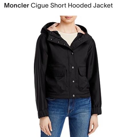 Moncler Cigue Short Hooded Jacket