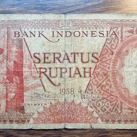 Indonesisk 100 Rupiah (1958)