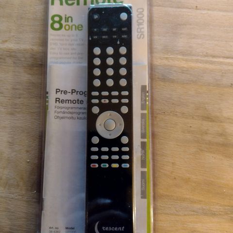 Preprogrammed 8 in one Remote SR 1000