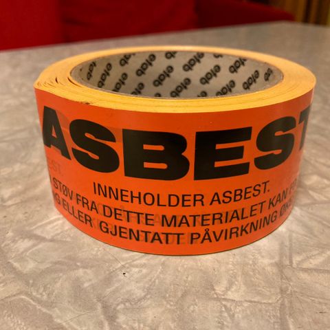 Merketape for asbest