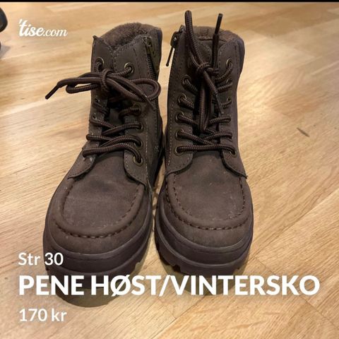 Pene høst-/vinter-/vårsko str 30