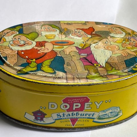 Dopey 7 dverger Walt Disney matboks fra Stabburet - hel og pen