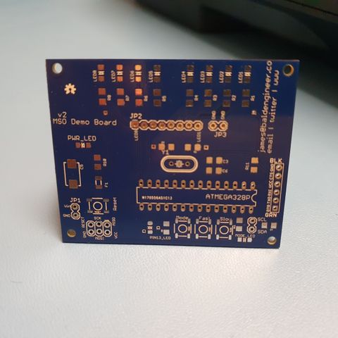DIY MSO demo board - øve med osilliskop signalgenerator