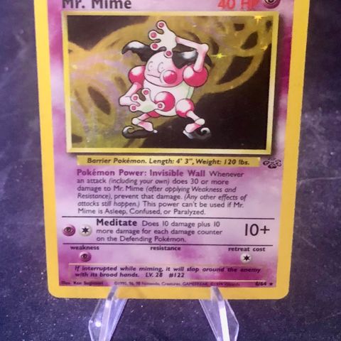 Pokemon Mr. Mime Holo 6/64 - Jungle 1999 Tilstand LP