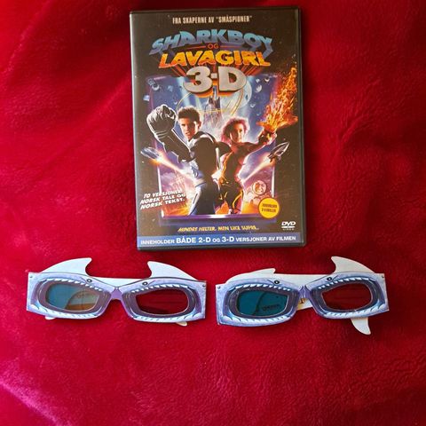 Sharkboy & Lavagirl 3D DVD med Orginale Briller til salgs