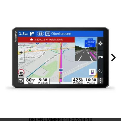 Garmin 8" lastebil gps bil gps